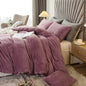 Velvet Shaggy Duvet Cover Set Ultra Soft Fluffy Duvet Cover Bedding Set