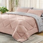 Reversible Queen Bed in a Bag with Comforters, Sheets, Pillowcases Queen King Full Twin