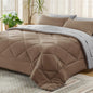 Reversible Queen Bed in a Bag with Comforters, Sheets, Pillowcases Queen King Full Twin