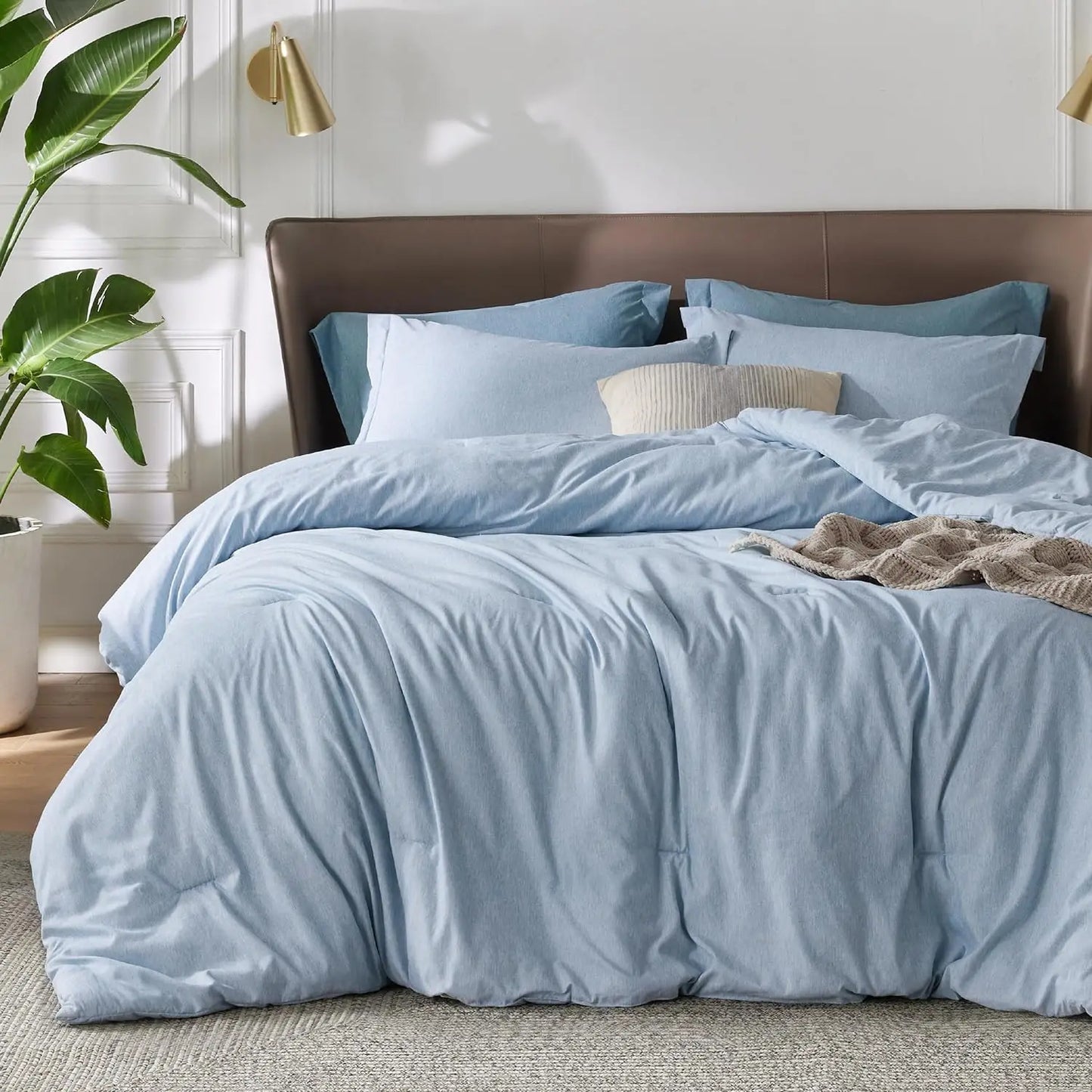 Soft Bedding for All Seasons, Cationic Dyed Bedding Set, All Sizes