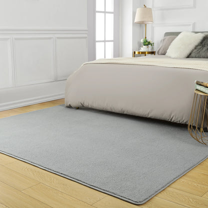 Large Soft Floor Nonslip Rug  Black