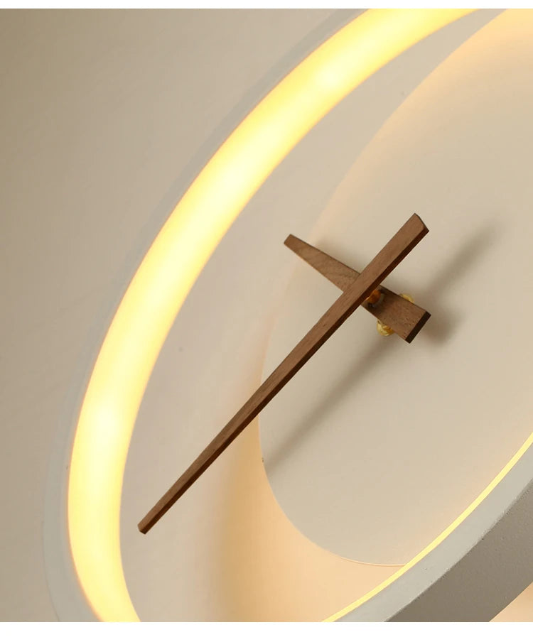 Modern LED Clock Wall Lamps