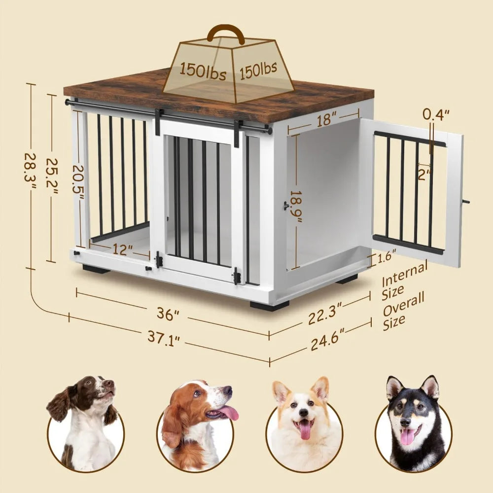 Dog Crate Furniture for Large Dogs Up to 60 lbs.37'' Wide