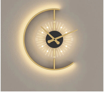 Modern Wall Clock LED Light