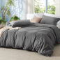 Duvet Cover - Derived from Bamboo Cooling Duvet Cover Set, 1 Duvet Cover  & 2 Pillow Shams