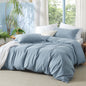 Duvet Cover - Derived from Bamboo Cooling Duvet Cover Set, 1 Duvet Cover  & 2 Pillow Shams