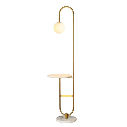 Modern Side Table Floor Lamp