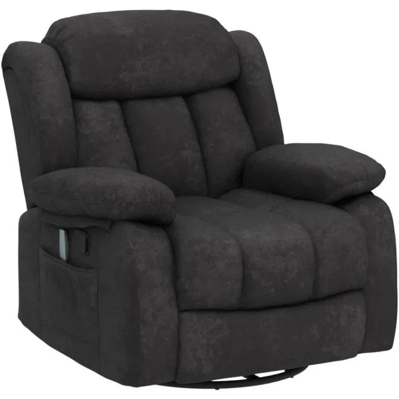 Massage Swivel Rocker Recliner Chair with Heat and Vibration