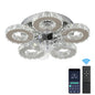 Luxury Crystal Ceiling Fan Lamp LED APP Remote Control