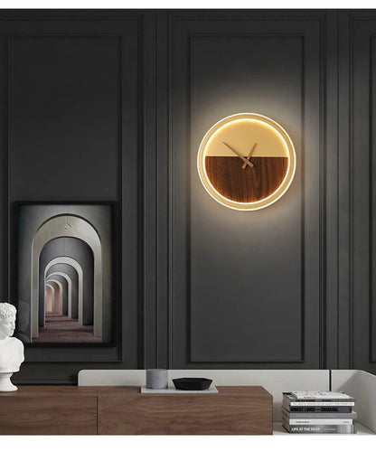 Modern LED Clock Wall Lamps