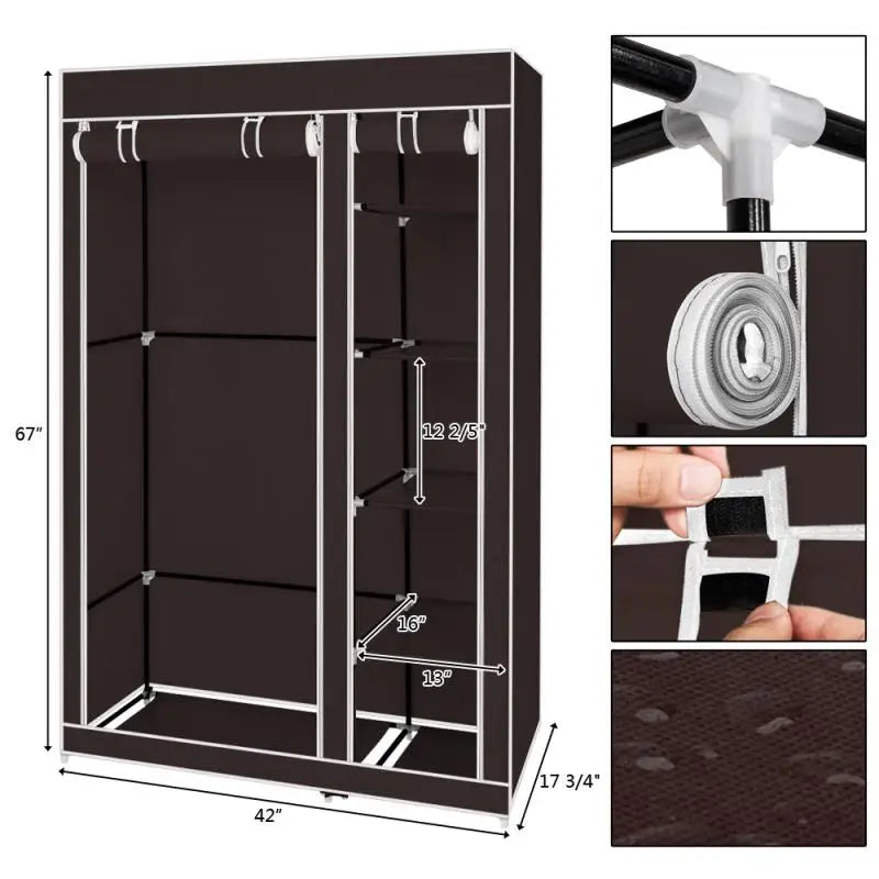 Dustproof Waterproof Portable Closet Wardrobe Storage