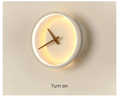 Modern LED Clock Wall Lamps