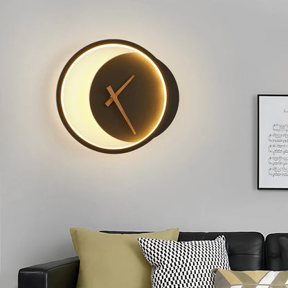 Modern LED Clock Wall Lamps