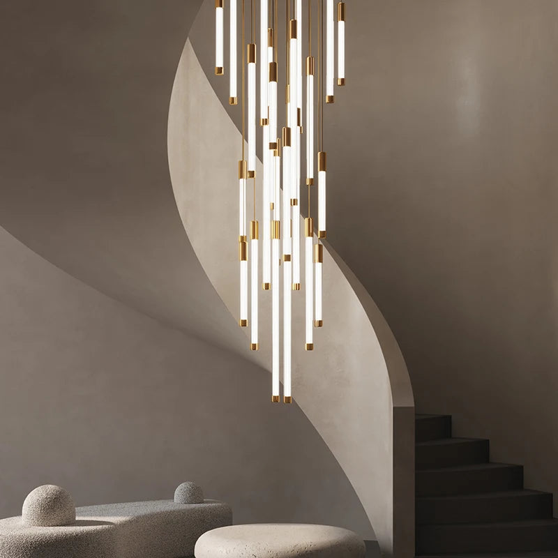 LED Staircase Modern Chandelier