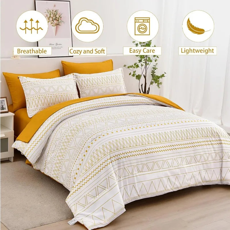 King Comforter Set, Complete Bedding Set with Sheet