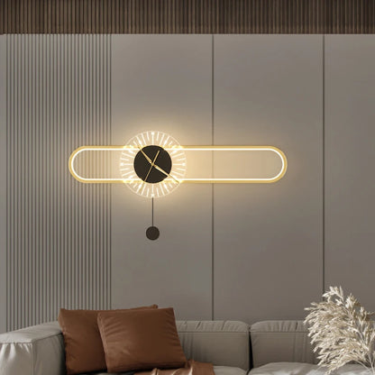 Modern Wall Clock LED Light