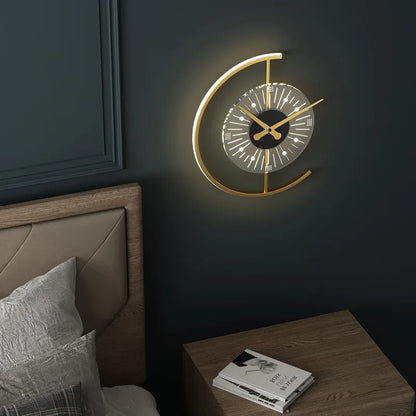 Modern Wall Clock LED Light