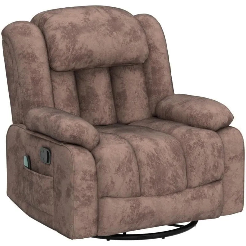 Massage Swivel Rocker Recliner Chair with Heat and Vibration