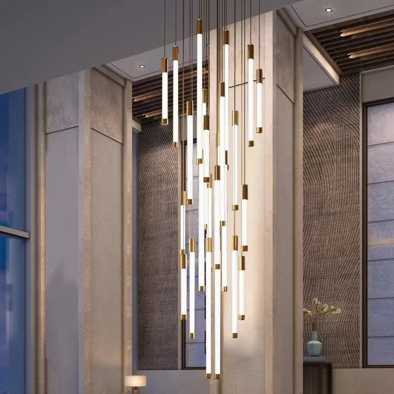 LED Staircase Modern Chandelier