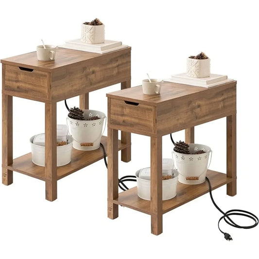 2-Pack Modern Farmhouse Side Table