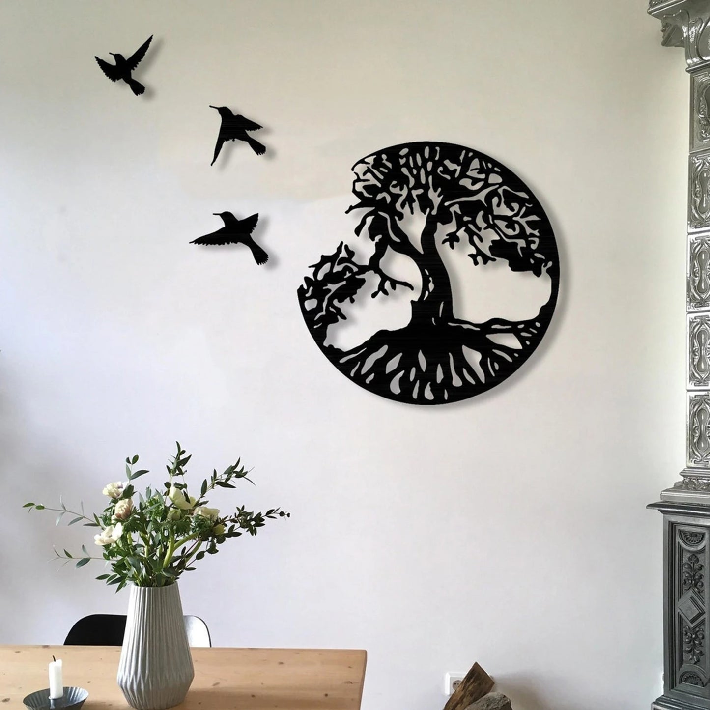 Wood Wall Decor Tree Of Life And Birds