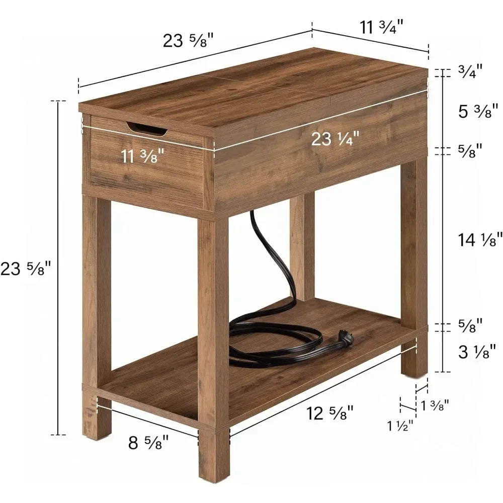 2-Pack Modern Farmhouse Side Table