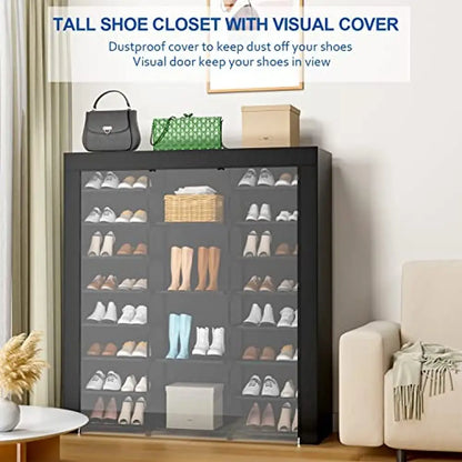 Large Shoe Organizer Cabinet 9-Tier 40-46 Pairs