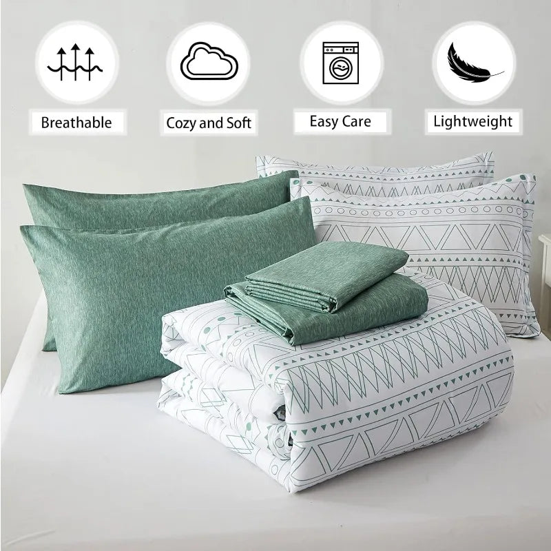 King Comforter Set, Complete Bedding Set with Sheet