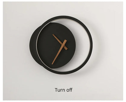 Modern LED Clock Wall Lamps