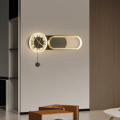 Modern Wall Clock LED Light