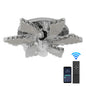 Luxury Crystal Ceiling Fan Lamp LED APP Remote Control