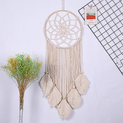 Macrame Woven Tapestry Bohemian Wall Hanging Tassel Fringe