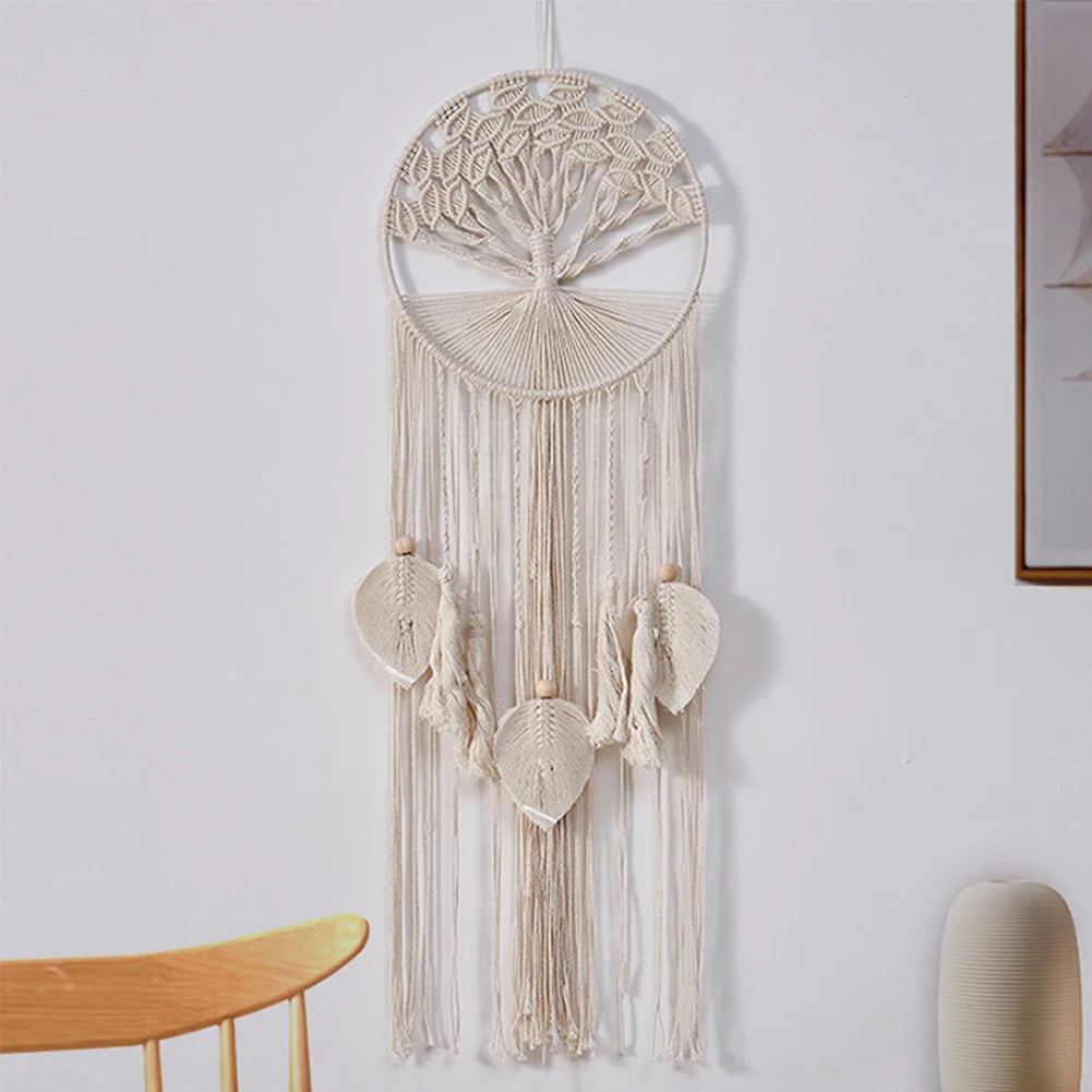 Macrame Woven Tapestry Bohemian Wall Hanging Tassel Fringe