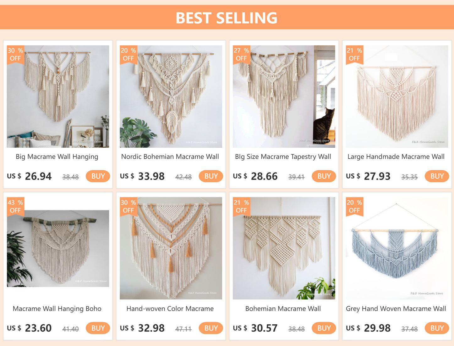 Large Layered Macrame Wall Hanging Tapestry Hand Weaving