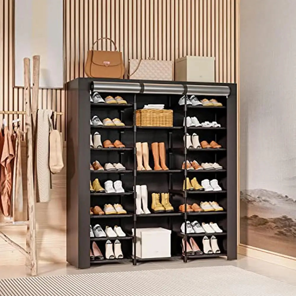 Large Shoe Organizer Cabinet 9-Tier 40-46 Pairs