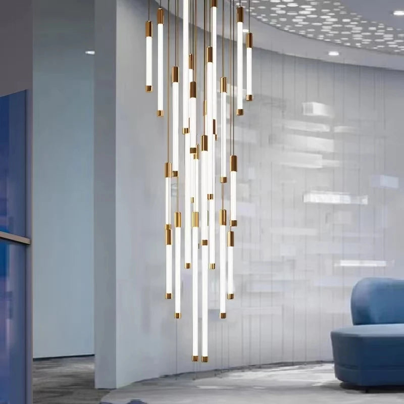 LED Staircase Modern Chandelier