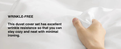 Duvet Cover - Derived from Bamboo Cooling Duvet Cover Set, 1 Duvet Cover  & 2 Pillow Shams