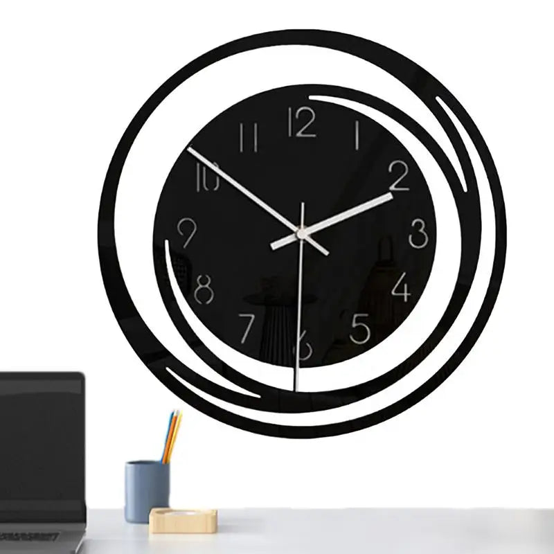 Modern Wall Clock Large Silent Acrylic No Tick