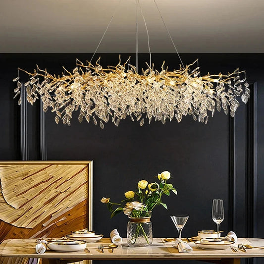 Luxury Gold Crystal LED Chandeliers