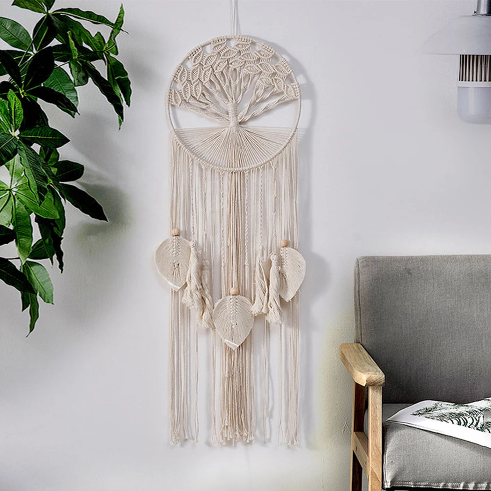 Macrame Woven Tapestry Bohemian Wall Hanging Tassel Fringe