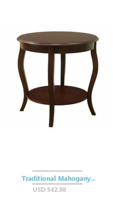 Modern Style 3-Piece Nesting Round Living Room End Tables