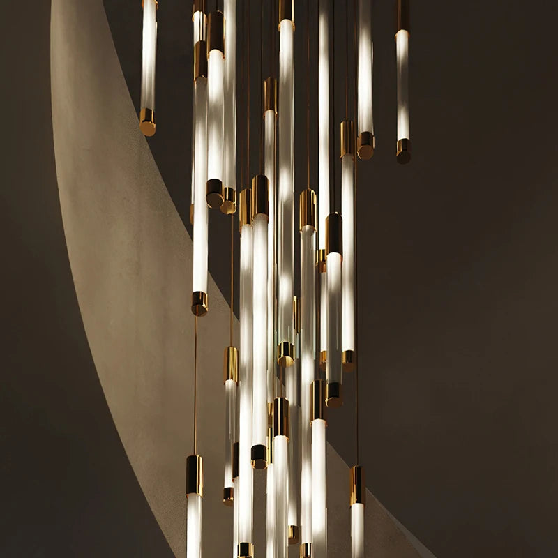 LED Staircase Modern Chandelier