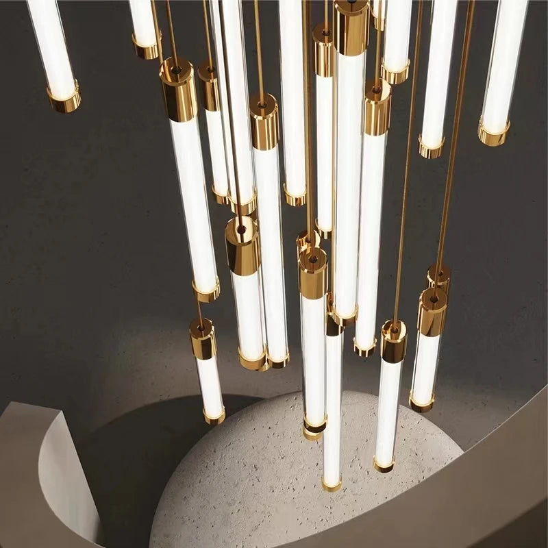 LED Staircase Modern Chandelier