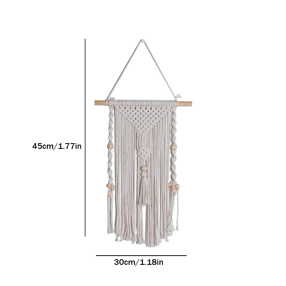 Macrame Woven Tapestry Bohemian Wall Hanging Tassel Fringe