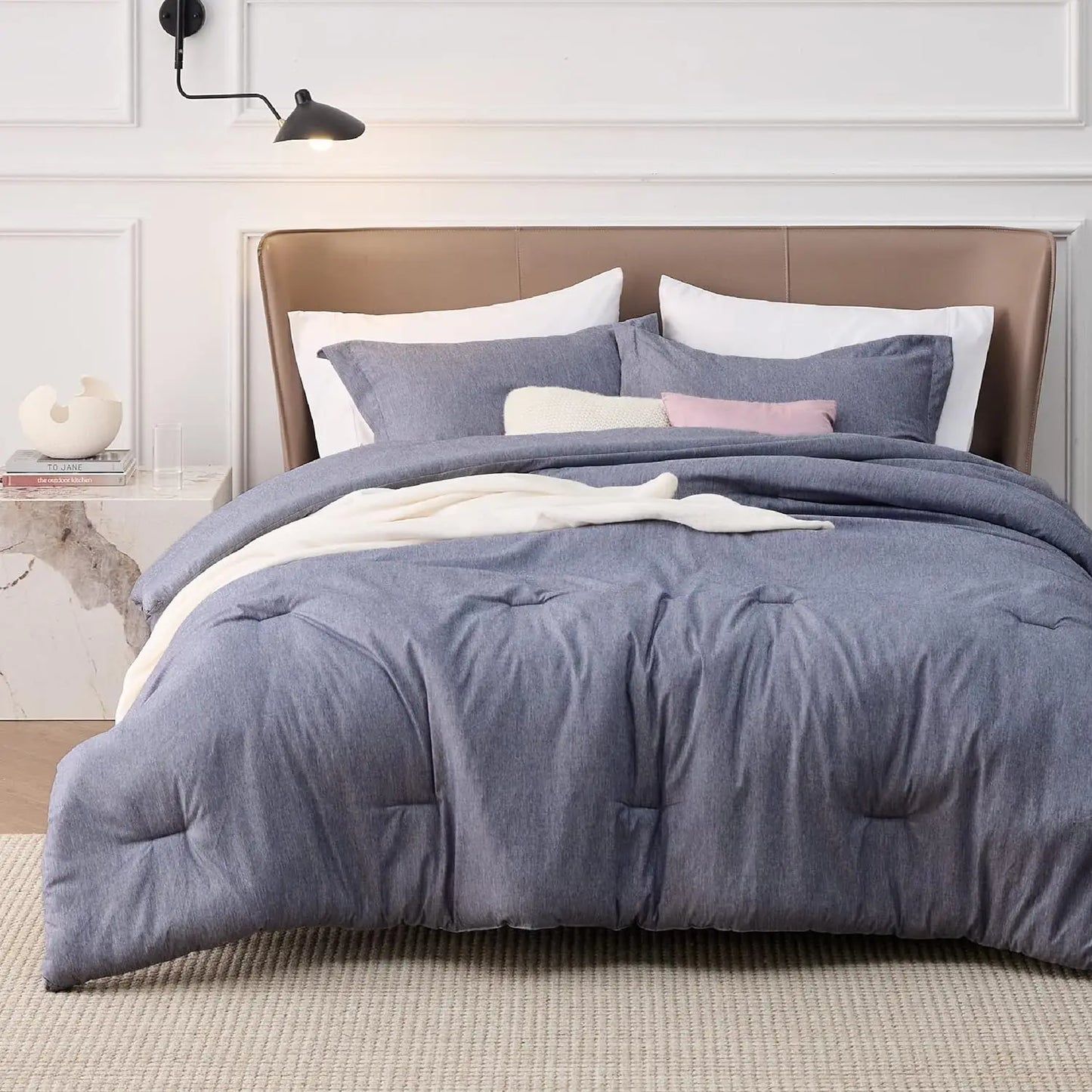 Soft Bedding for All Seasons, Cationic Dyed Bedding Set, All Sizes