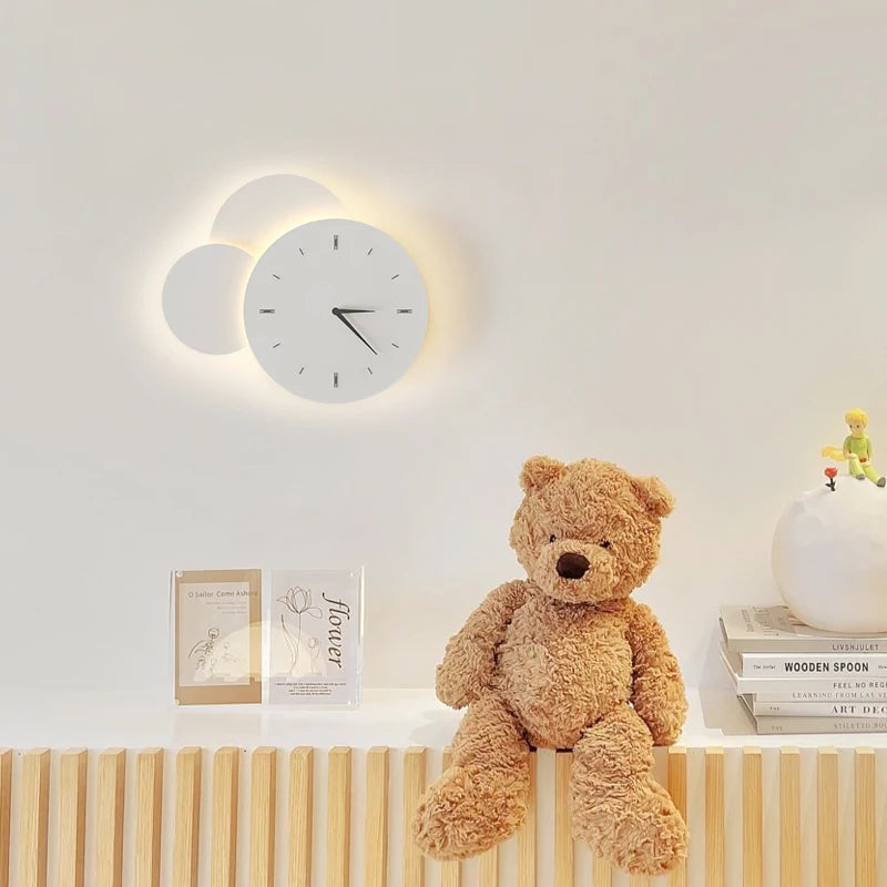 Modern LED Clock Wall Lamps