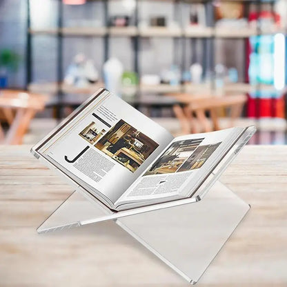 X-Type Clear Acrylic Book Holder Bookshelf